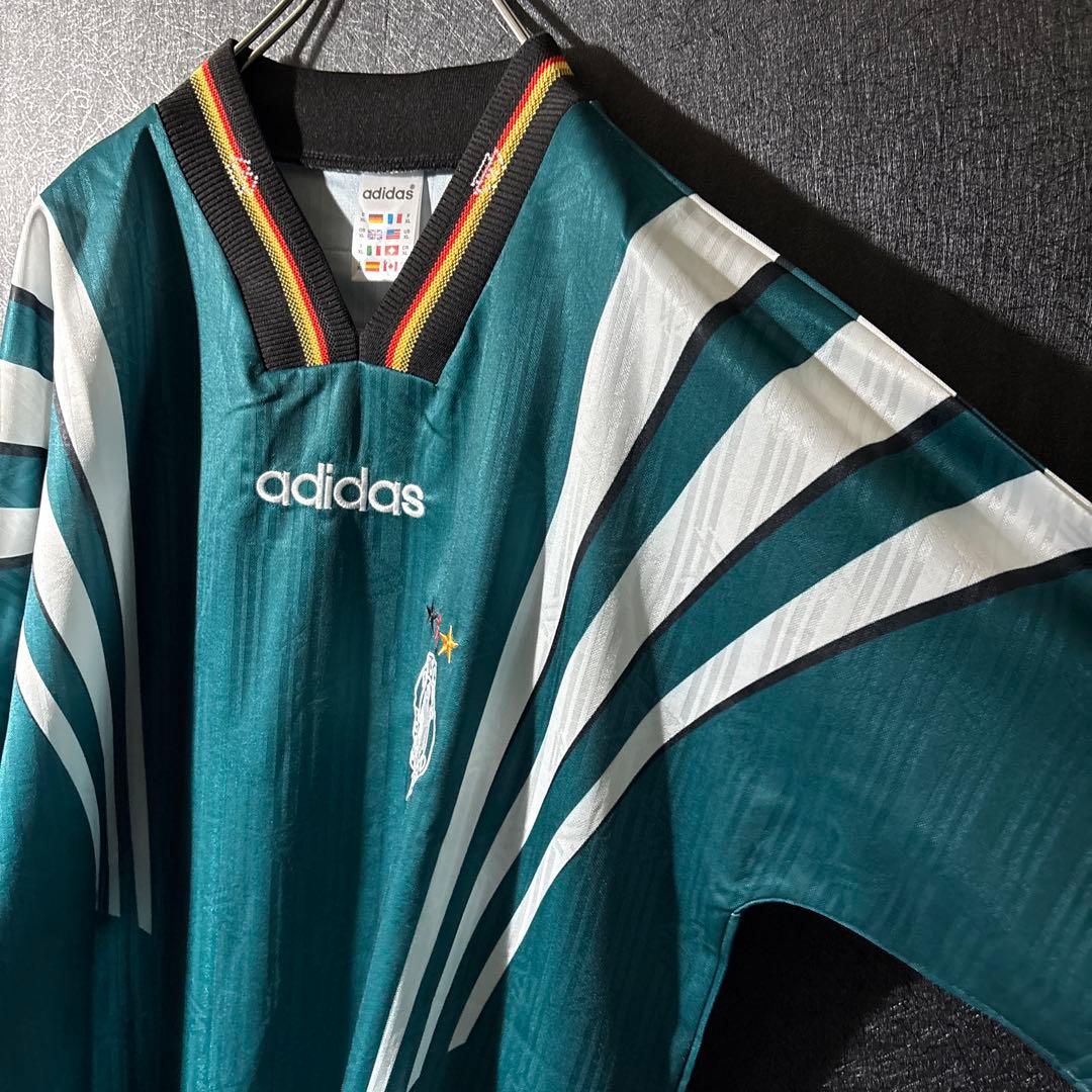 【★ドイツ代表】 adidas 古着 サッカー レトロ ユニフォーム XL 半袖