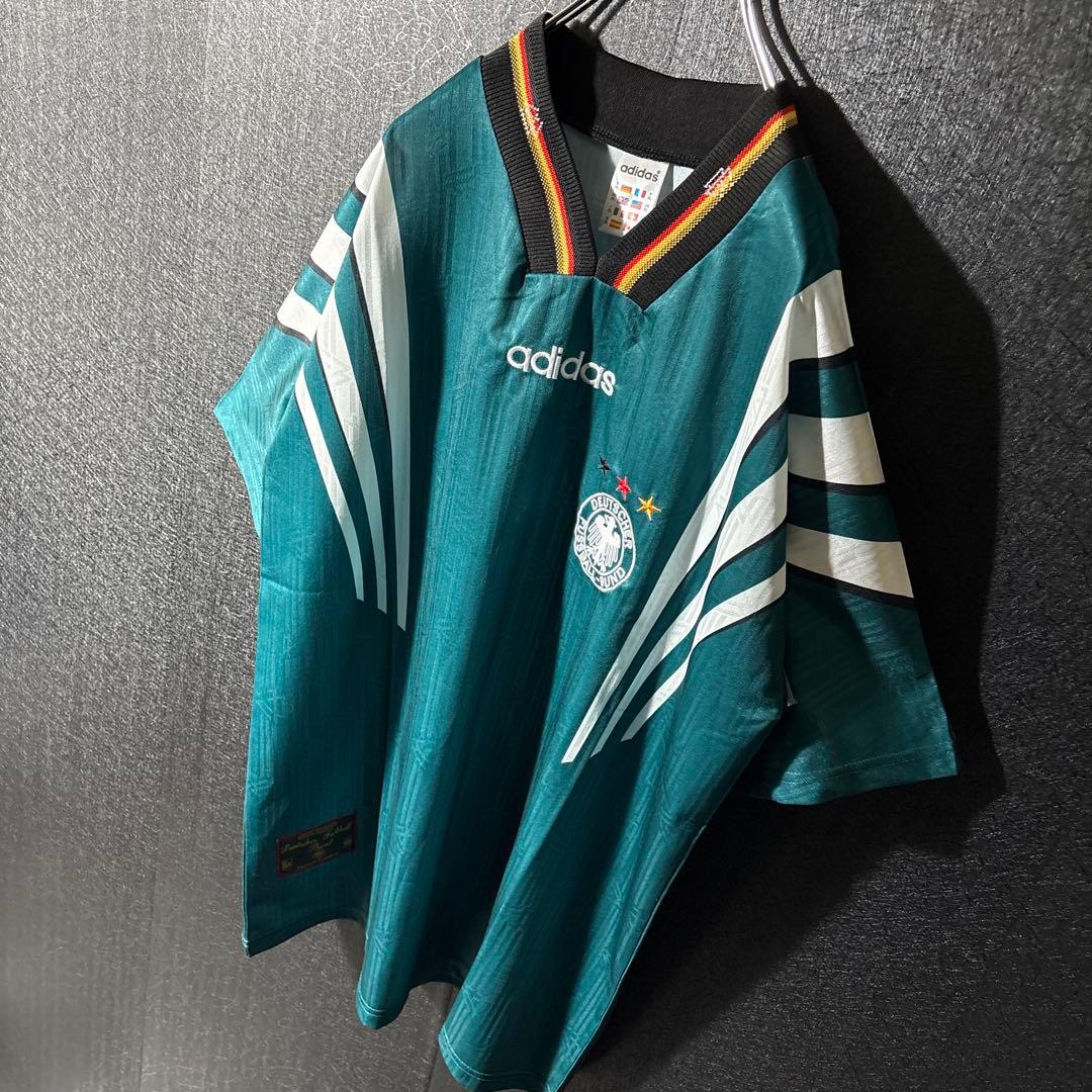 【★ドイツ代表】 adidas 古着 サッカー レトロ ユニフォーム XL 半袖