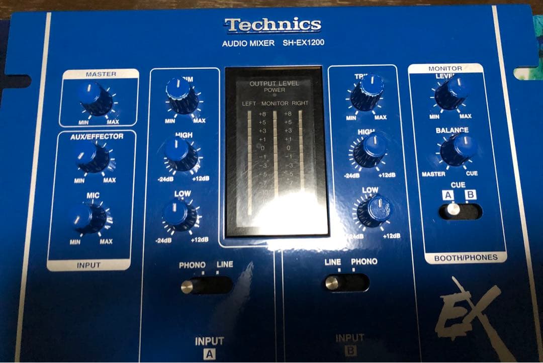 Technics SH-EX1200 DJ Audio Mixer 青　[希少]