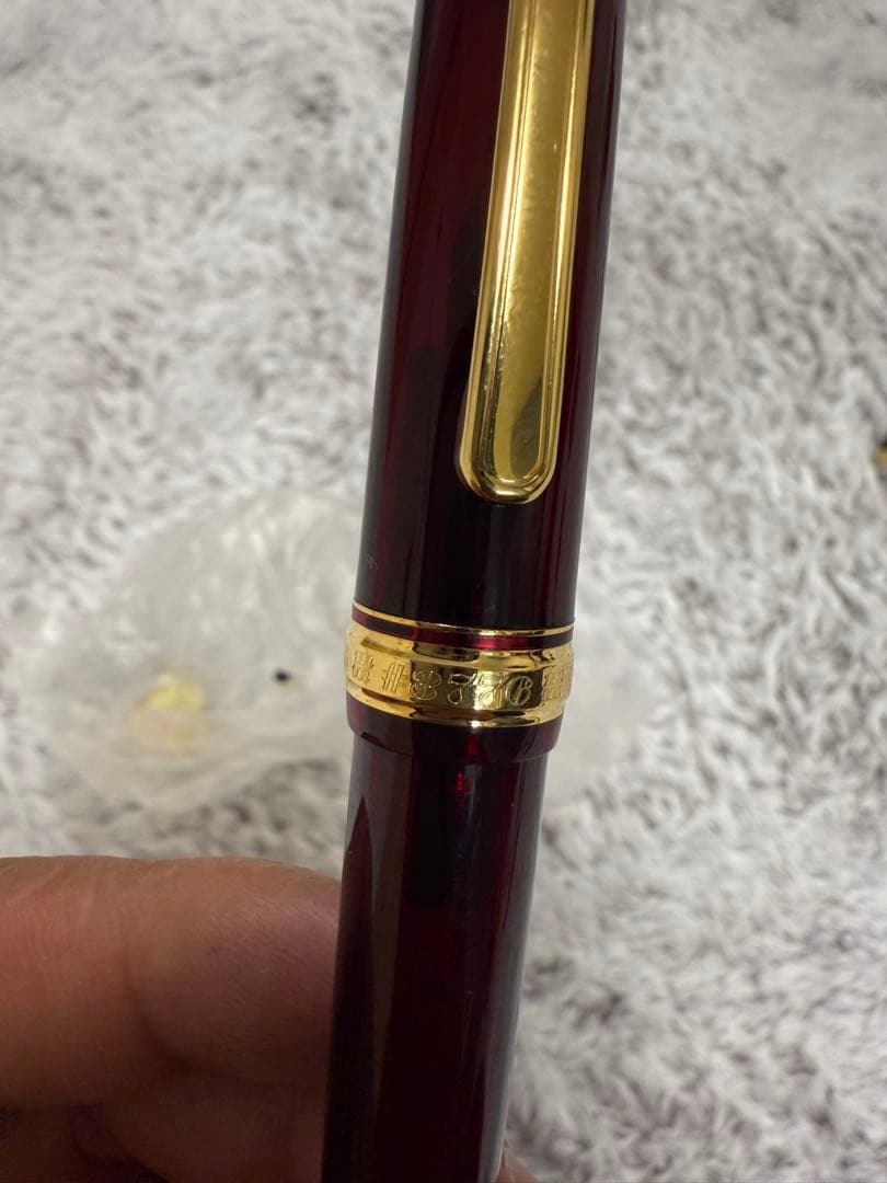 PLATINUM 14 K #3776 赤 万年筆