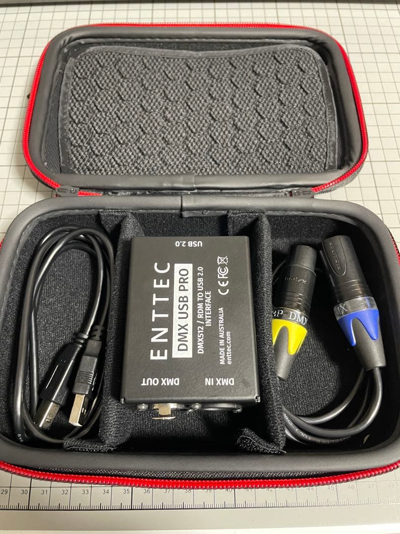 ENTTEC DMX USB PRO (変換ケーブル&ケース付き)