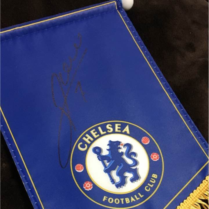 チェルシー ミニペナント  サイン入り