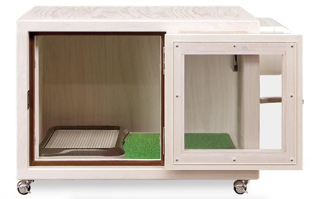 新品未使用｜防音ケージ｜小型犬向け｜キャスター付き｜ヒノキ材｜001