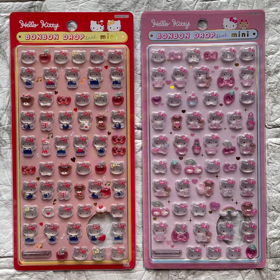 送料込み ③ サンリオ ボンボンドロップシールミニ 8個 ハローキティ クロミ