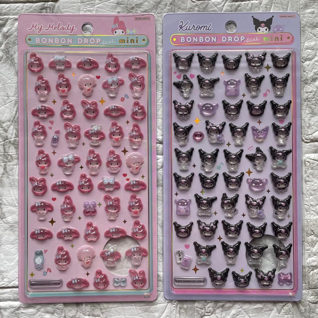 送料込み ③ サンリオ ボンボンドロップシールミニ 8個 ハローキティ クロミ