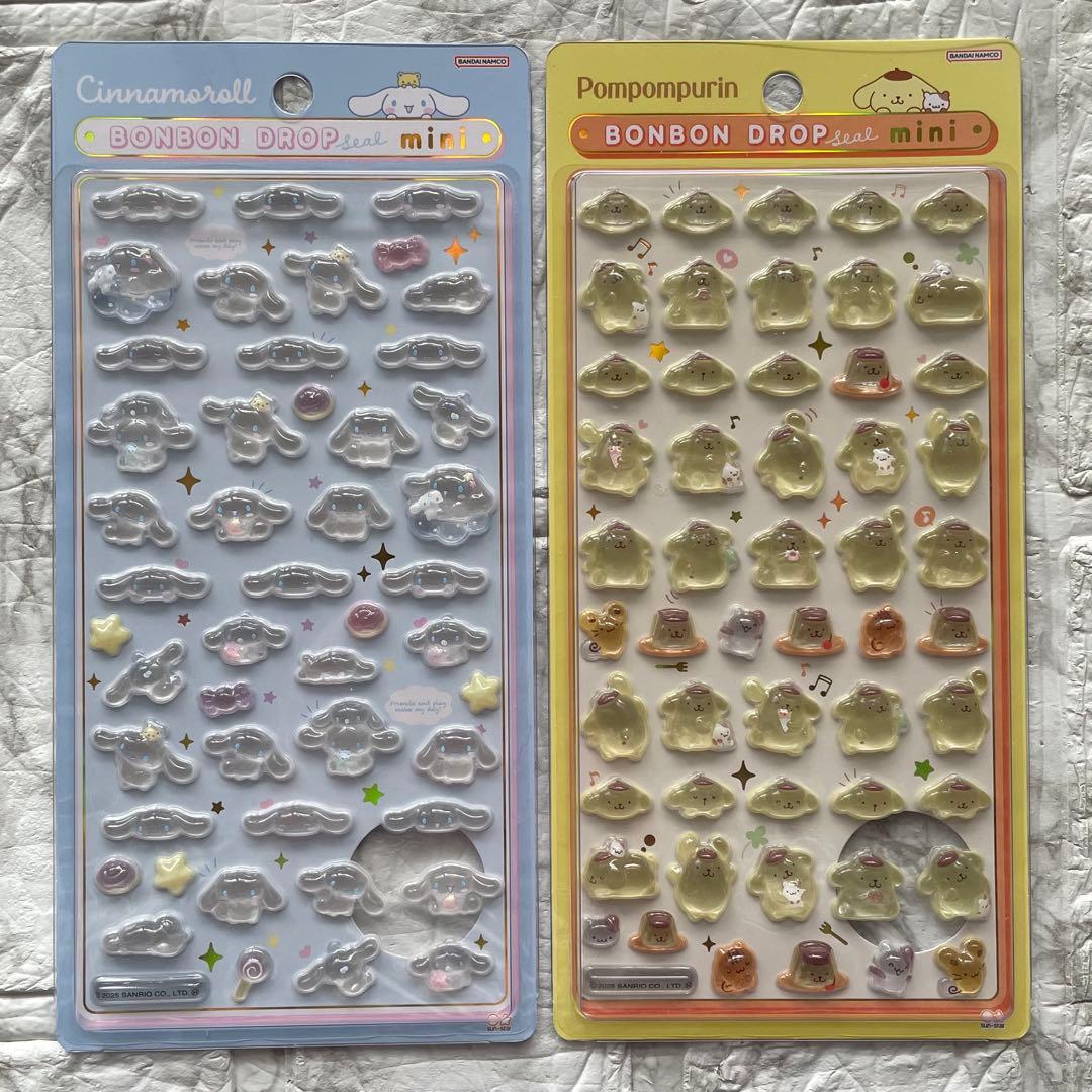 送料込み ③ サンリオ ボンボンドロップシールミニ 8個 ハローキティ クロミ