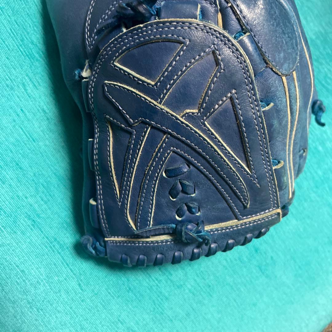 asics W-1000 軟式グローブ 青 大谷翔平モデル