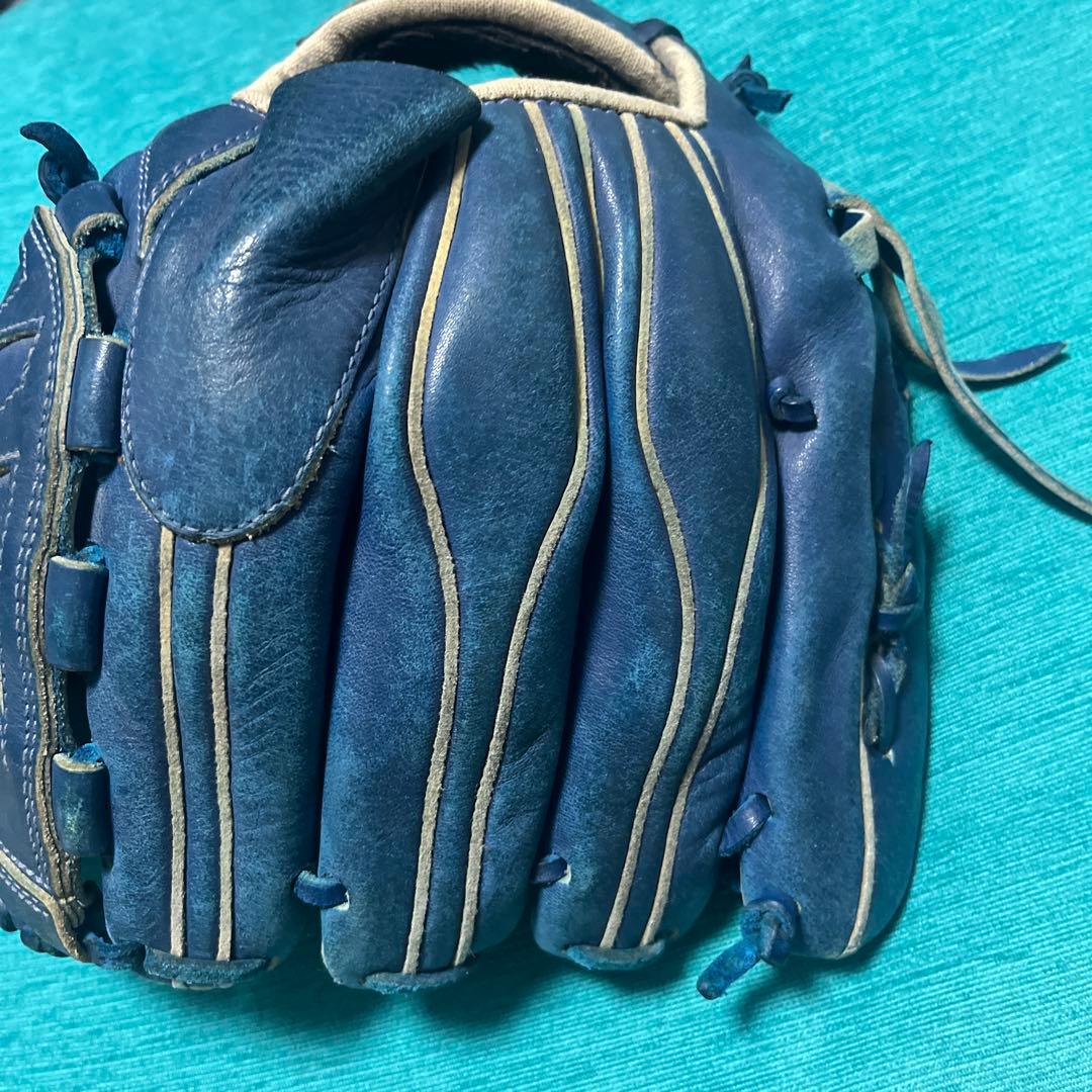 asics W-1000 軟式グローブ 青 大谷翔平モデル