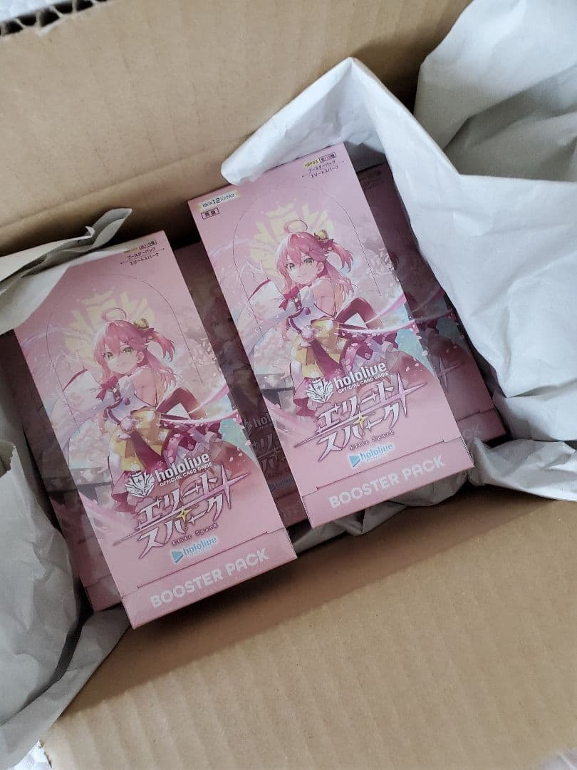 【新品未開封・シュリンク付き】ホロライブカード エリートスパーク 5BOX