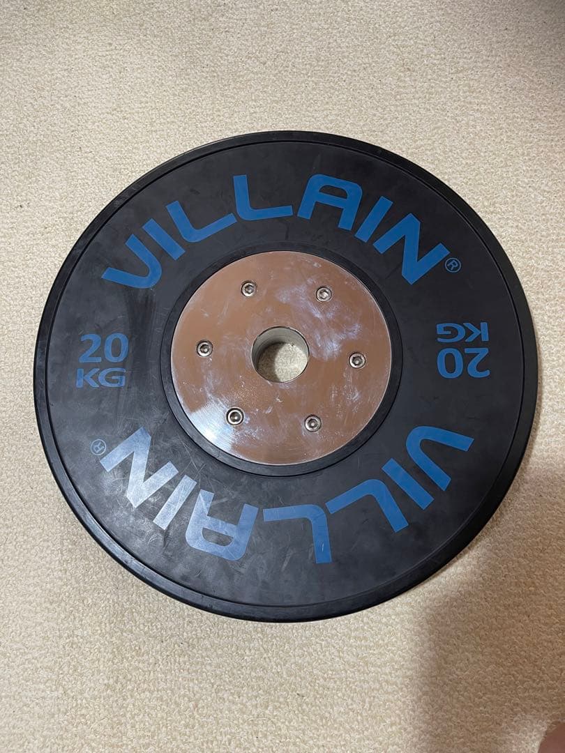 1枚　VILLAIN 20 KG バンパープレート ①ヴィラン