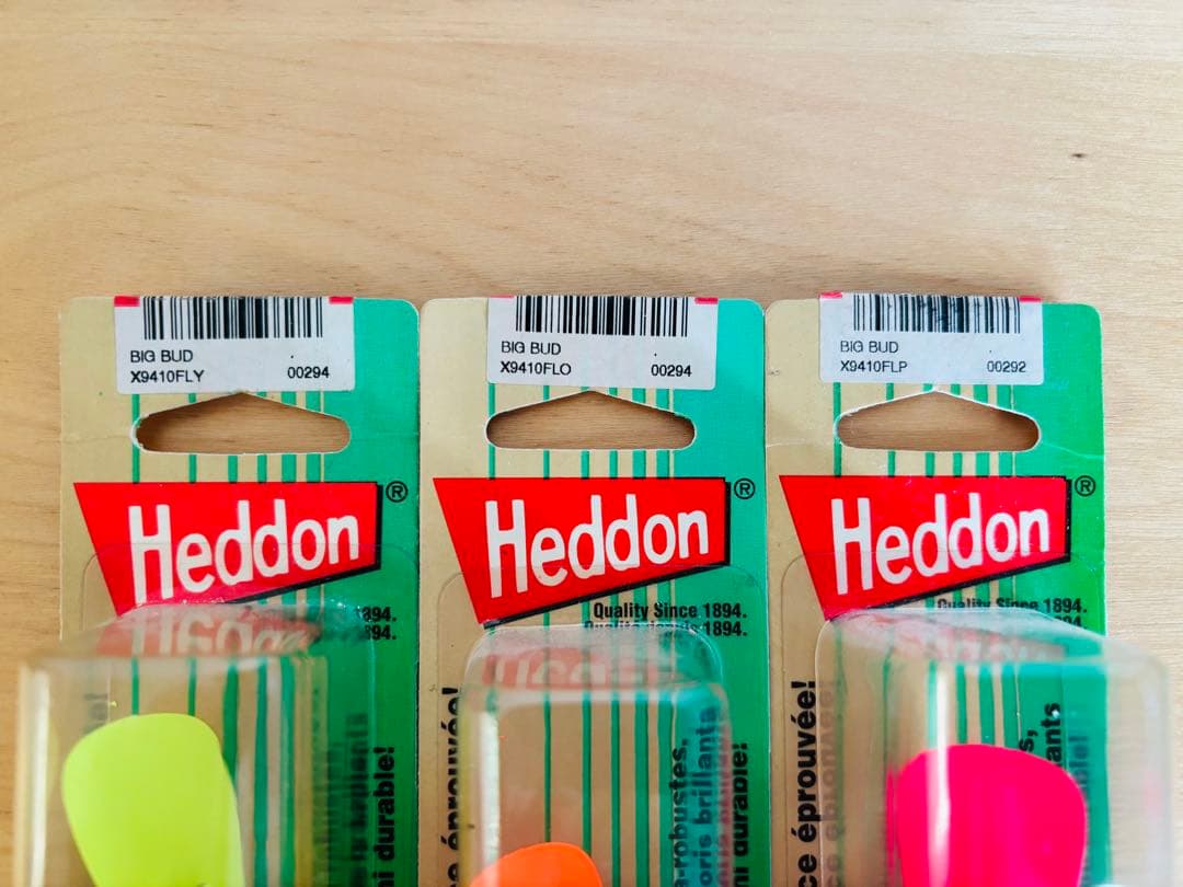 HEDDON BIG BUD ヘドン ビッグバド 蛍光カラー3色セット