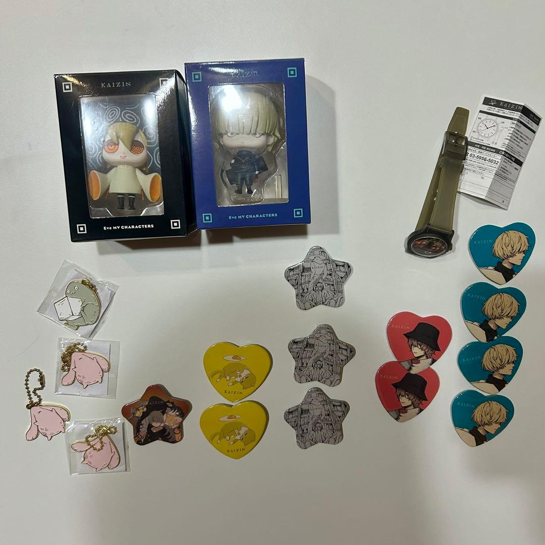 【Eve 廻人】グッズ　飛くん、ズキンちゃん　フィギュア　腕時計など