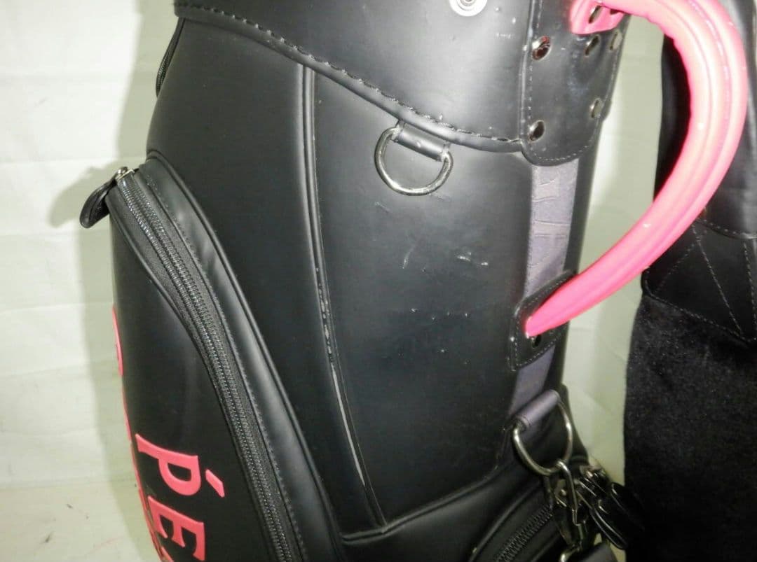 パーリーゲイツ★9.0型★完売品★中古★スタッフ(BK)ゴルフ キャディバック