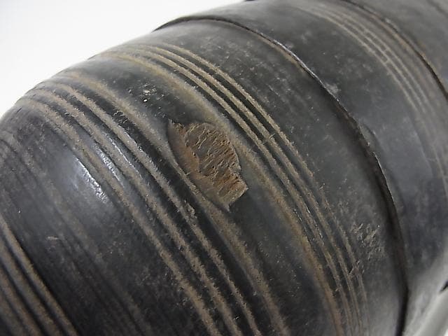 ★B0501★ネパール　古民具　木製ボトル　 タマン族　シェルパ族　アンティーク