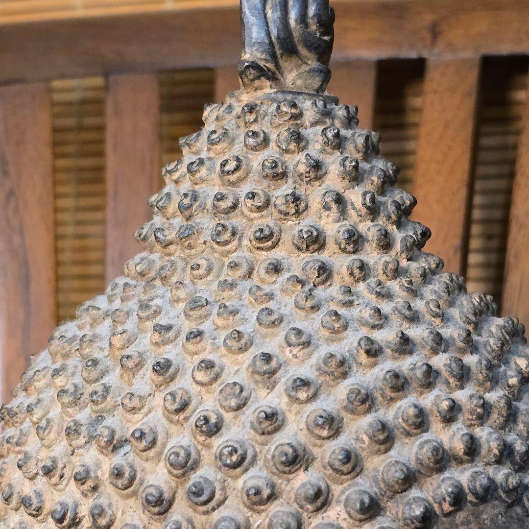 仏頭　レプリカ　タイ　スコータイ　金属製 40cm