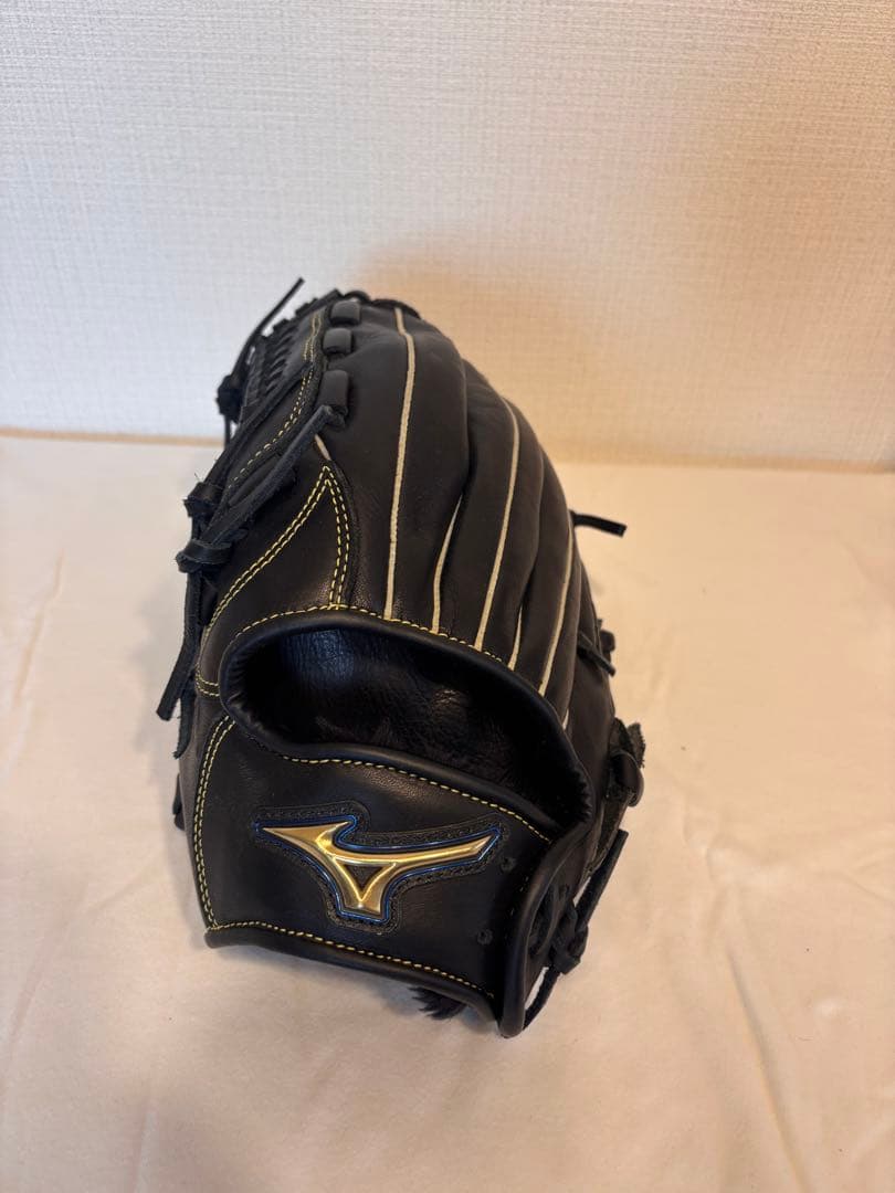ミズノ 軟式用グローブ　ブラック　左投げ用