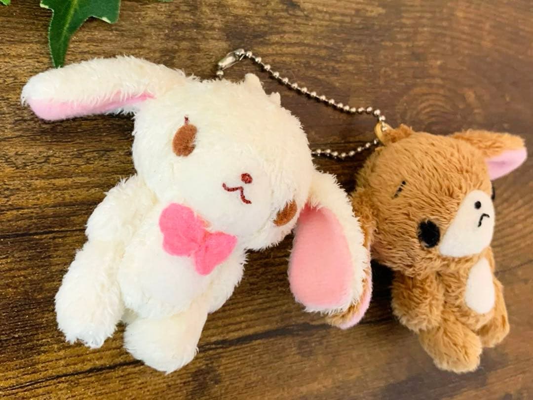 ★希少レア★ シュガーバニーズ　ペアマスコット　ぬいぐるみ　ボールチェーン　初期