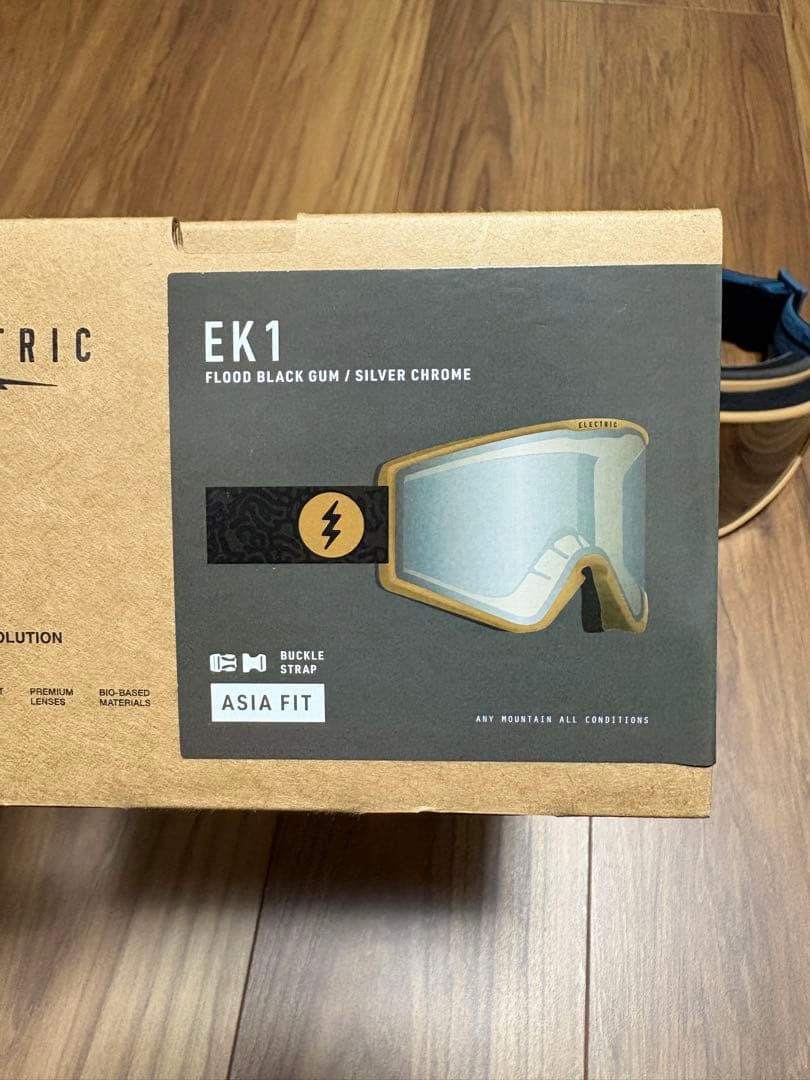 美品 Electric EK1 ゴーグル Flood Black Gum