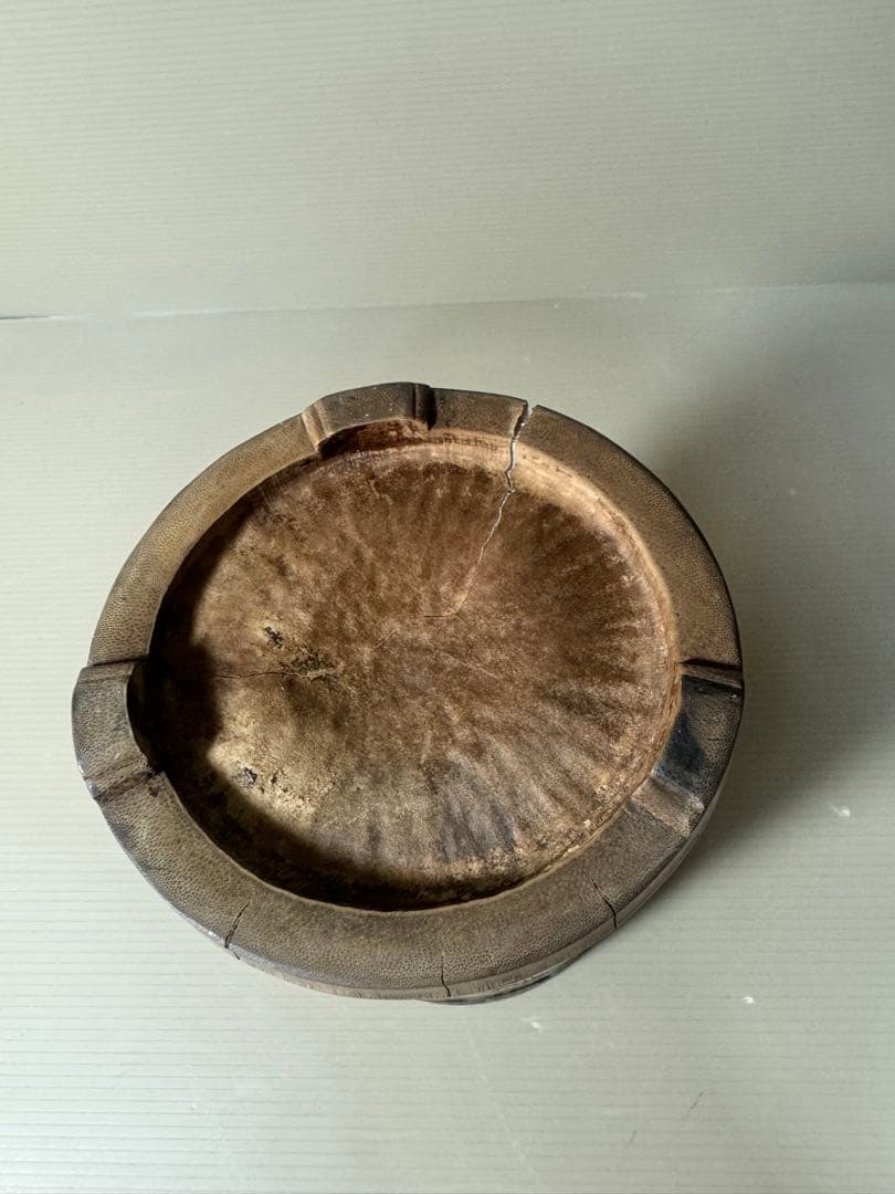 2378 古唐物 竹彫 竹筆筒　置物　時代物