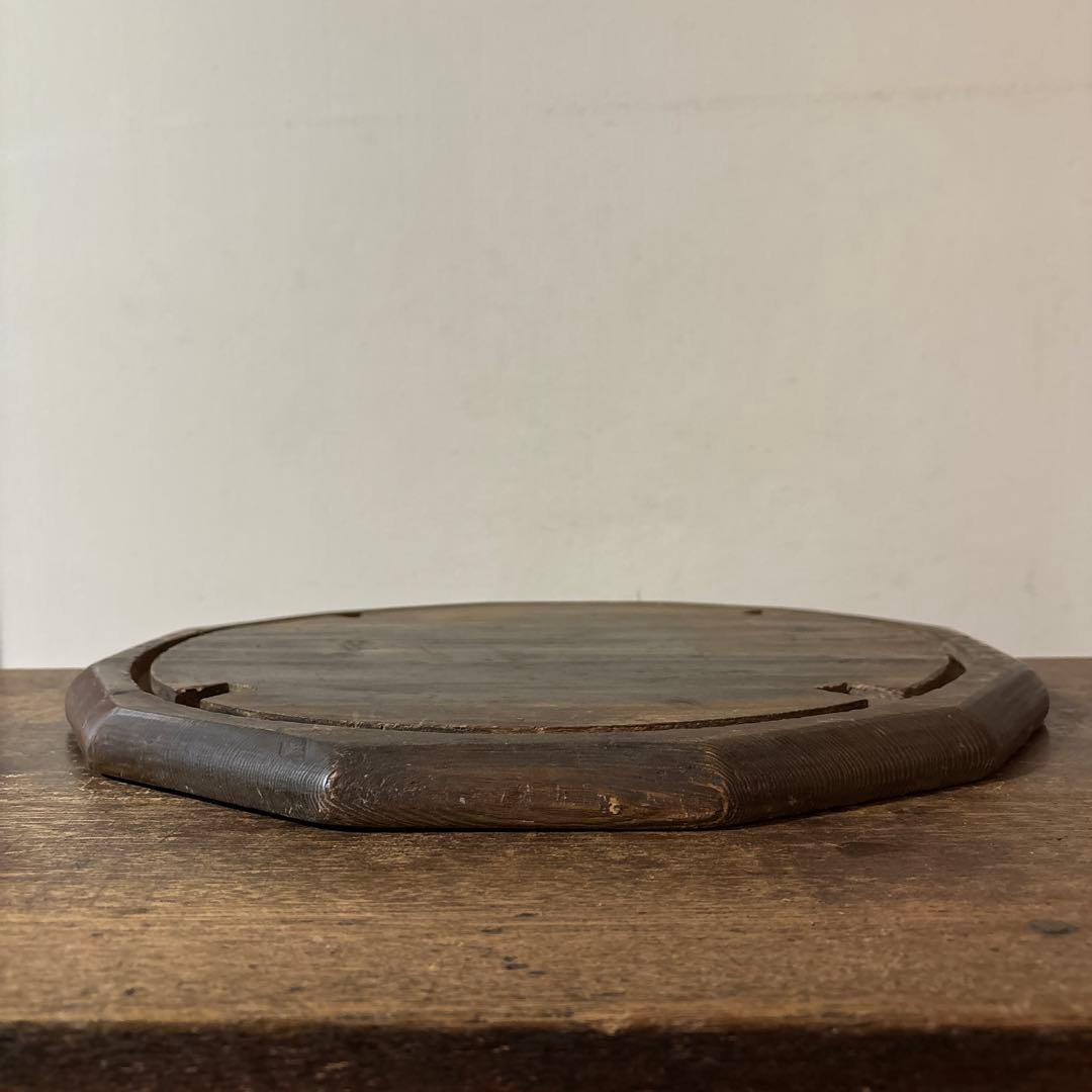 李朝十二角膳天板その63 盆.古道具.骨董品.韓国骨董. Antique.酒器盆