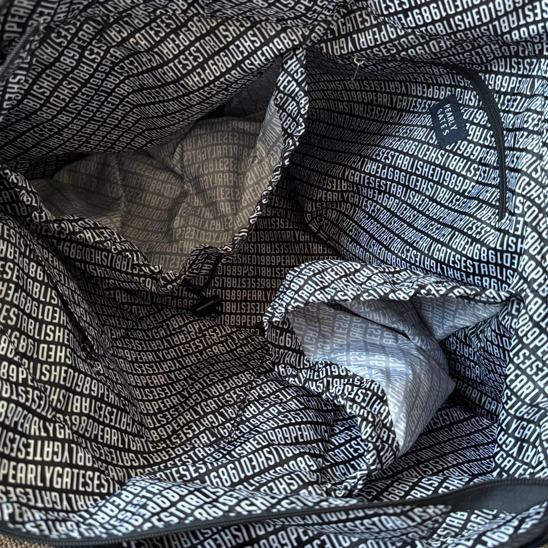 パーリーゲイツ　カートバッグ　トートバッグ　大型　紺　ネイビー　バック　特大　黒