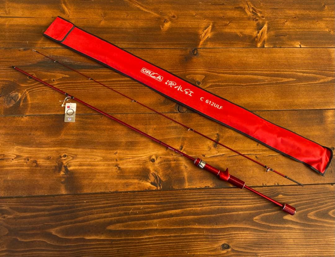 超軽量　カーボンロッド　アジングロッド　C612UL 6ft ベイトロッド