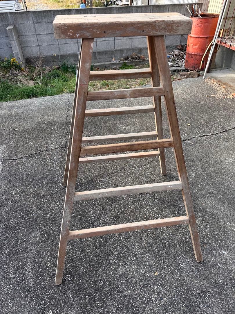 木製脚立 6段 ナチュラルウッド