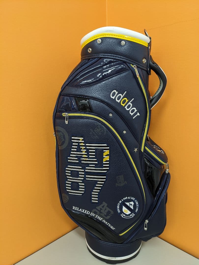 ❶ アダバット adabat AD87 合皮 ネイビー　キャディーバッグ