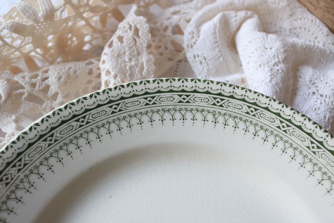 グリーン　コンポティエ　ケーキ台　クレールフォンテーヌ　ジャスミン