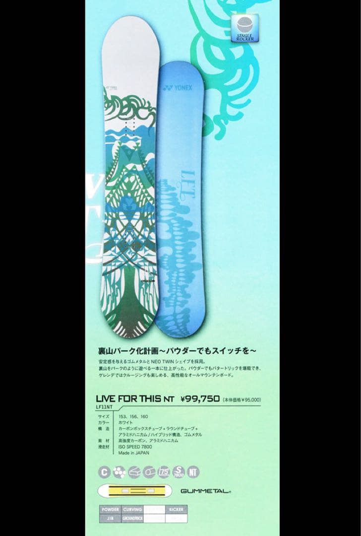 CAR団地 YONEX LIVE FOR THIS NT 56 パウダーボード