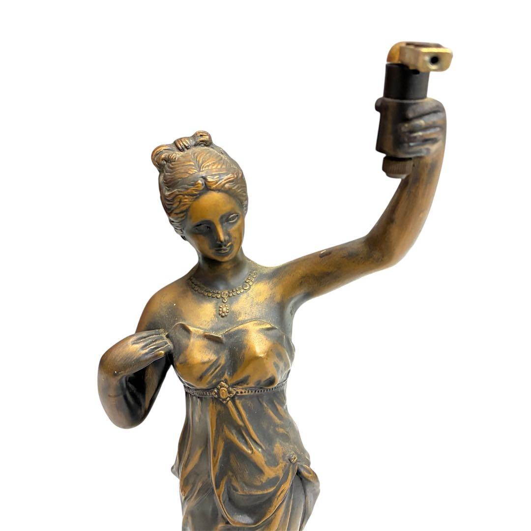 ブロンズ象　女神　アンティーク　昭和　レトロ インテリア　置物