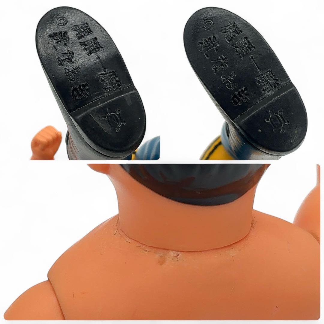 美品 中嶋製作所 タイガーマスク 面取れ スタンダードサイズ ソフビ ビンテージ