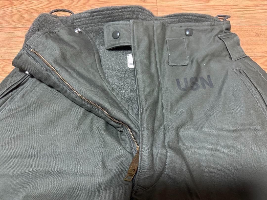 米軍 実物 デッキパンツ USN
