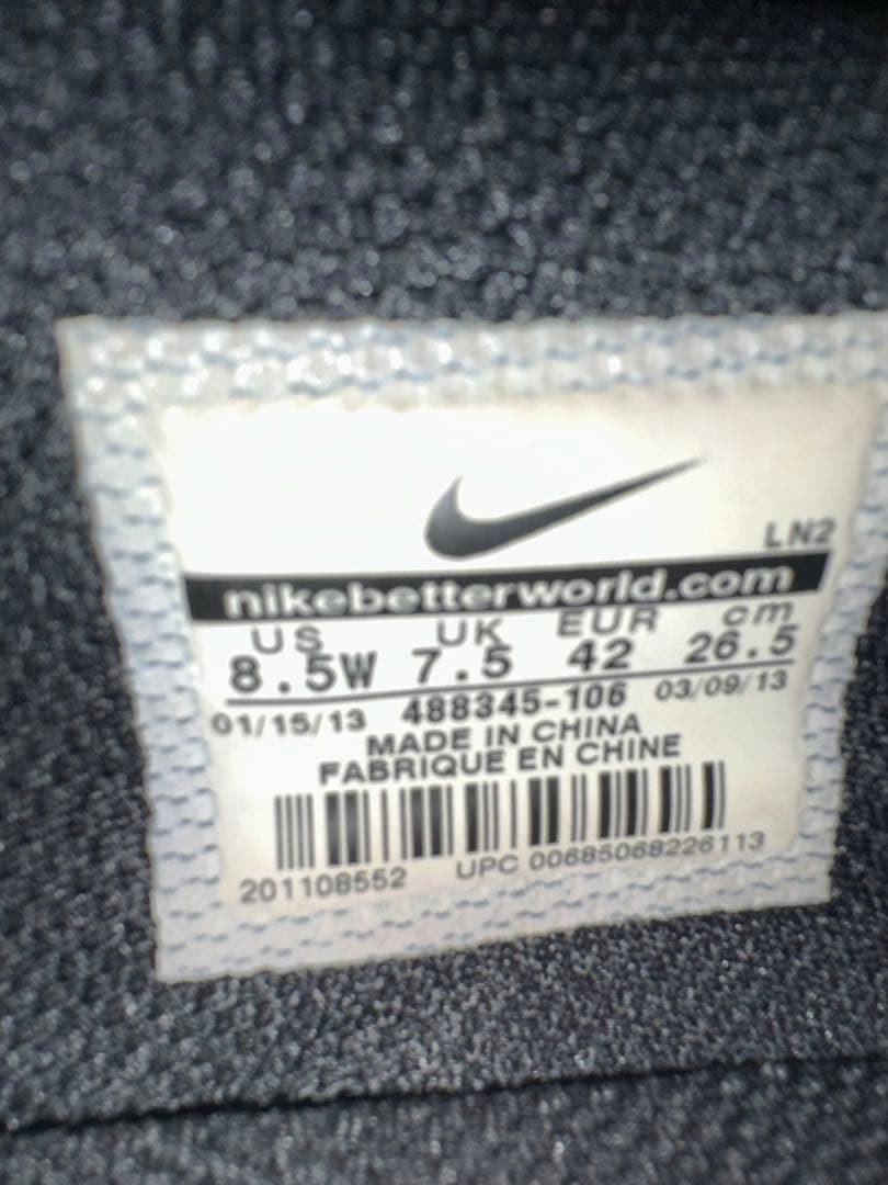 Nike ゴルフシューズ レッド/ホワイト/ブラック / ダンク