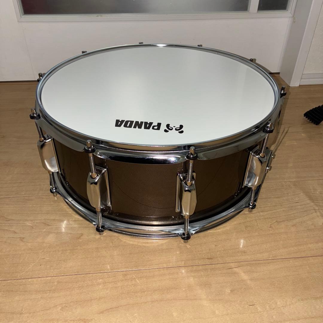 スネアドラム　panda ケース　スタンド付き