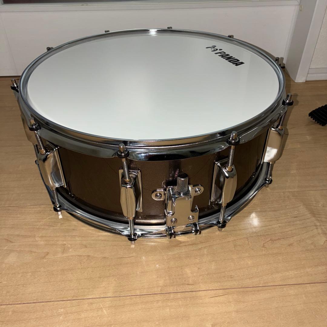 スネアドラム　panda ケース　スタンド付き