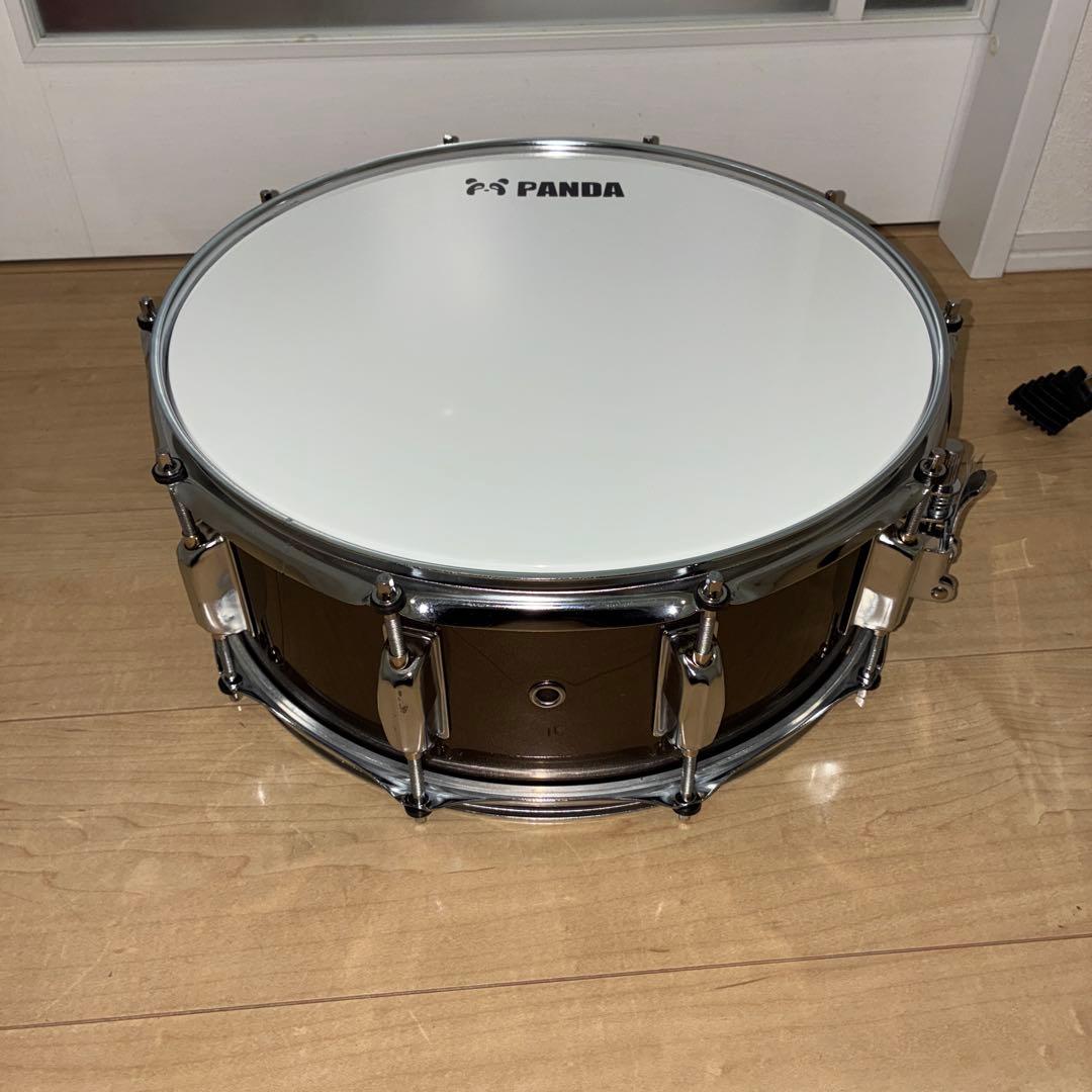 スネアドラム　panda ケース　スタンド付き