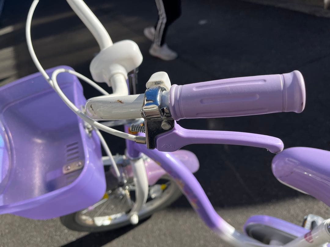 ラプンツェル 子供用自転車 紫色　値下げ中