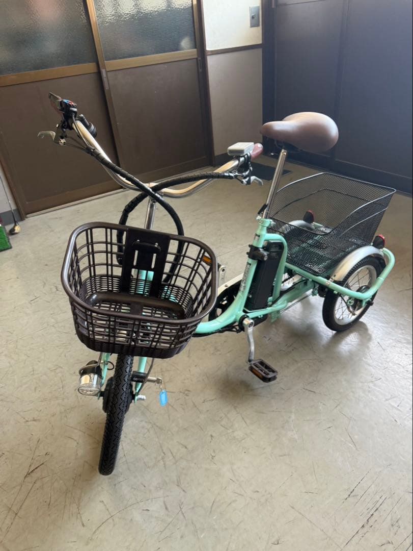 【大人・老人用】 三輪電動自転車ミムゴ グリーン YEBISUみなみ