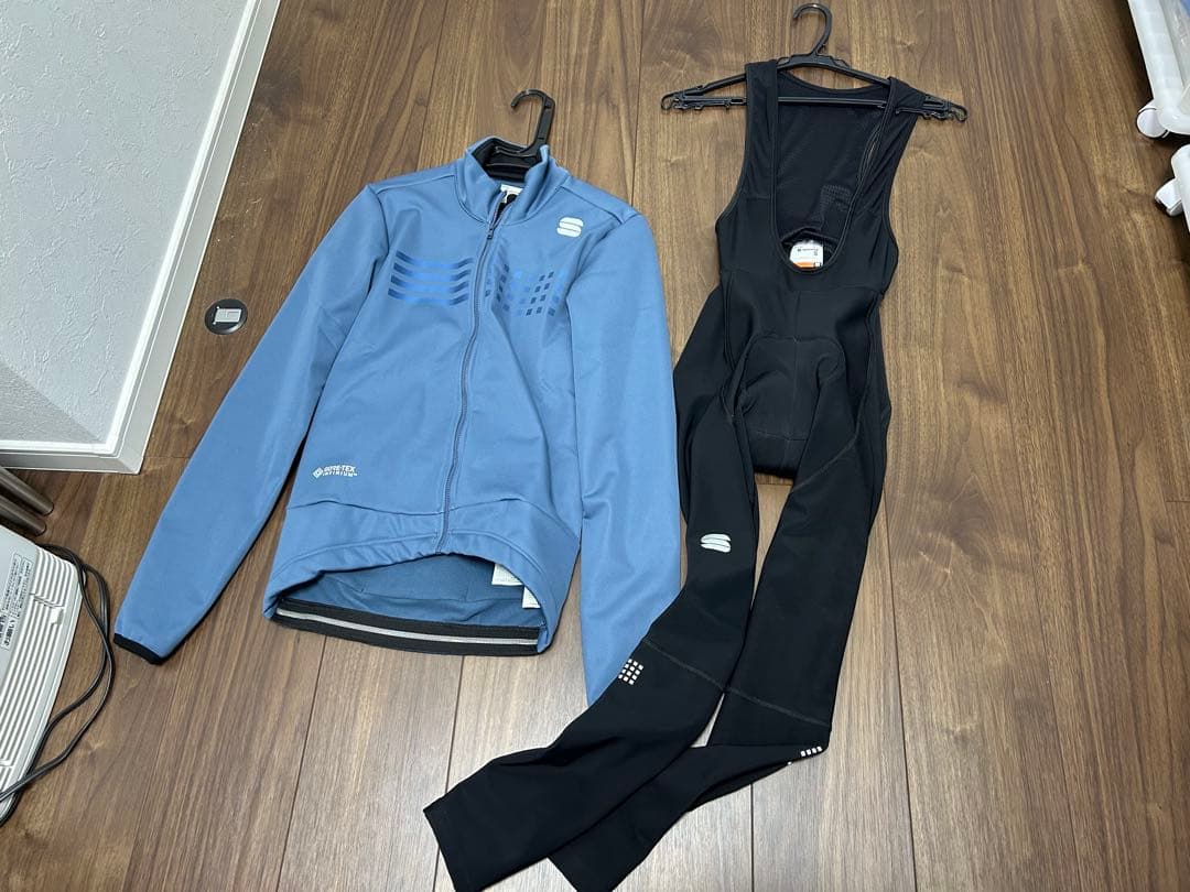 使用1回のみ Sportful 冬用サイクルジャージ上下セット