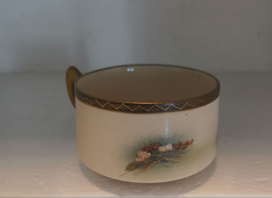 薩摩焼　神山　9点セット　カップ　ソーサー　ポット　クリーマー　シュガー