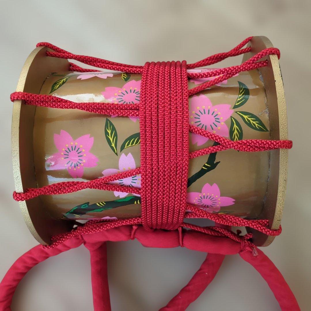 日本舞踊　小道具　金鞨鼓（きんかっこ）と振り鼓（ふりつづみ）のセット