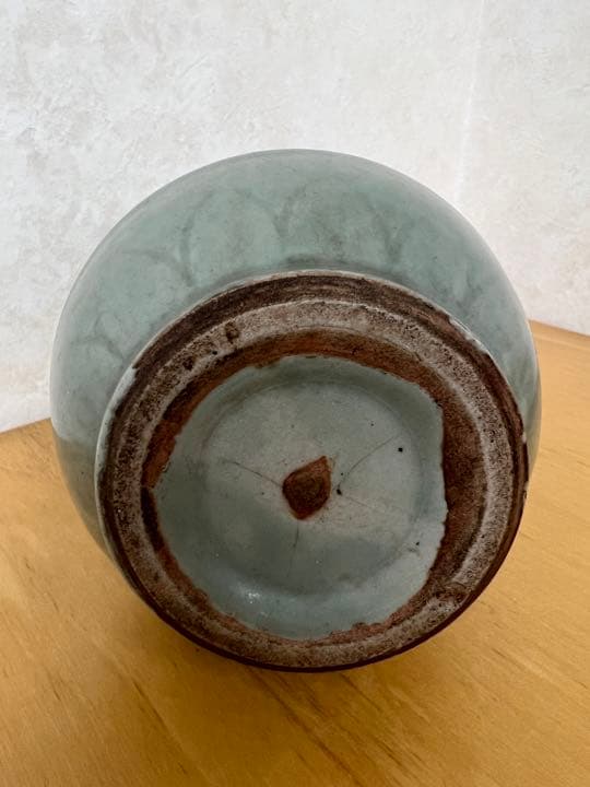 中国宋元竜泉窯刻花文龍耳瓶骨董唐物アンティーク古美術品コレクション江戸青磁