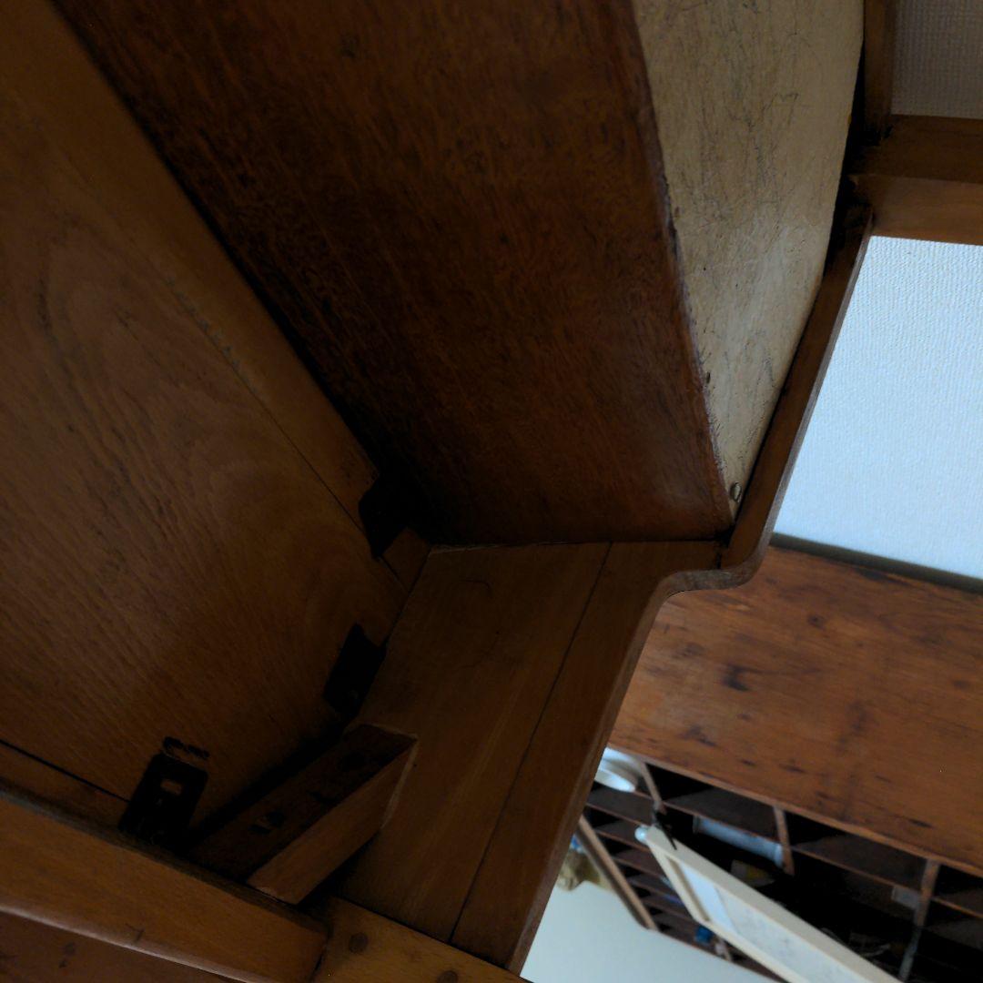 イギリスアンティーク　小学校の机　2人掛け　値引OK