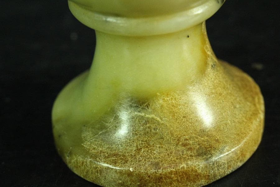 中国美術 砡石 刻 饕餮紋 杯 三件 コレクター蔵品(K-YC541)