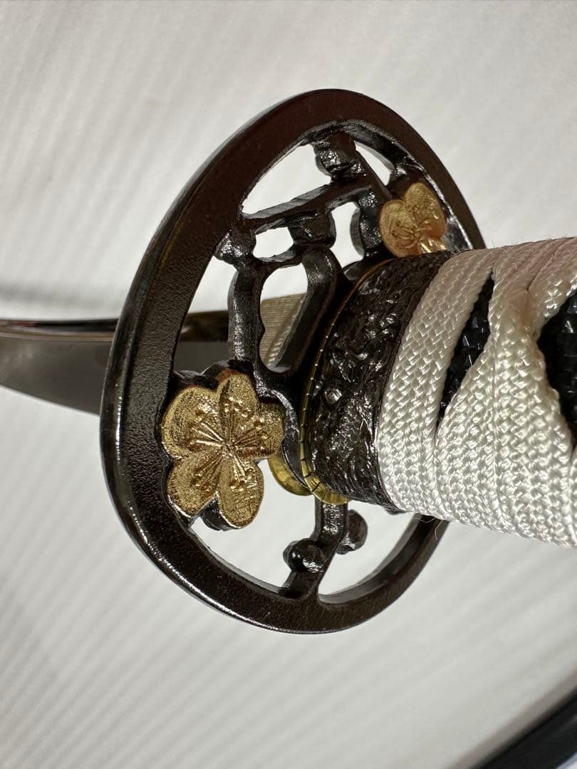 新品 模造刀　樋入り刀身 打刀 黑鞘　コスプレ 鞘付き長さ約105cm 26A2