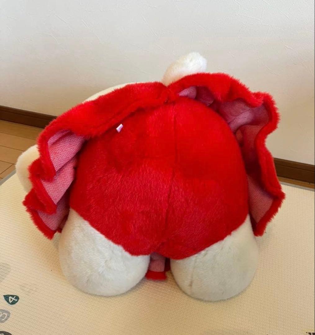 【美品】【希少】ハローキティ ぬいぐるみ 大 特大 花柄ドレス レトロ 限定