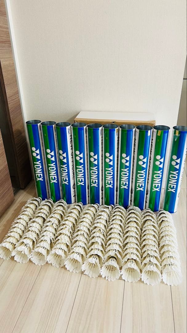 NEW OFFICIALバドミントンシャトル中古10本セット　ニューオフィシャル
