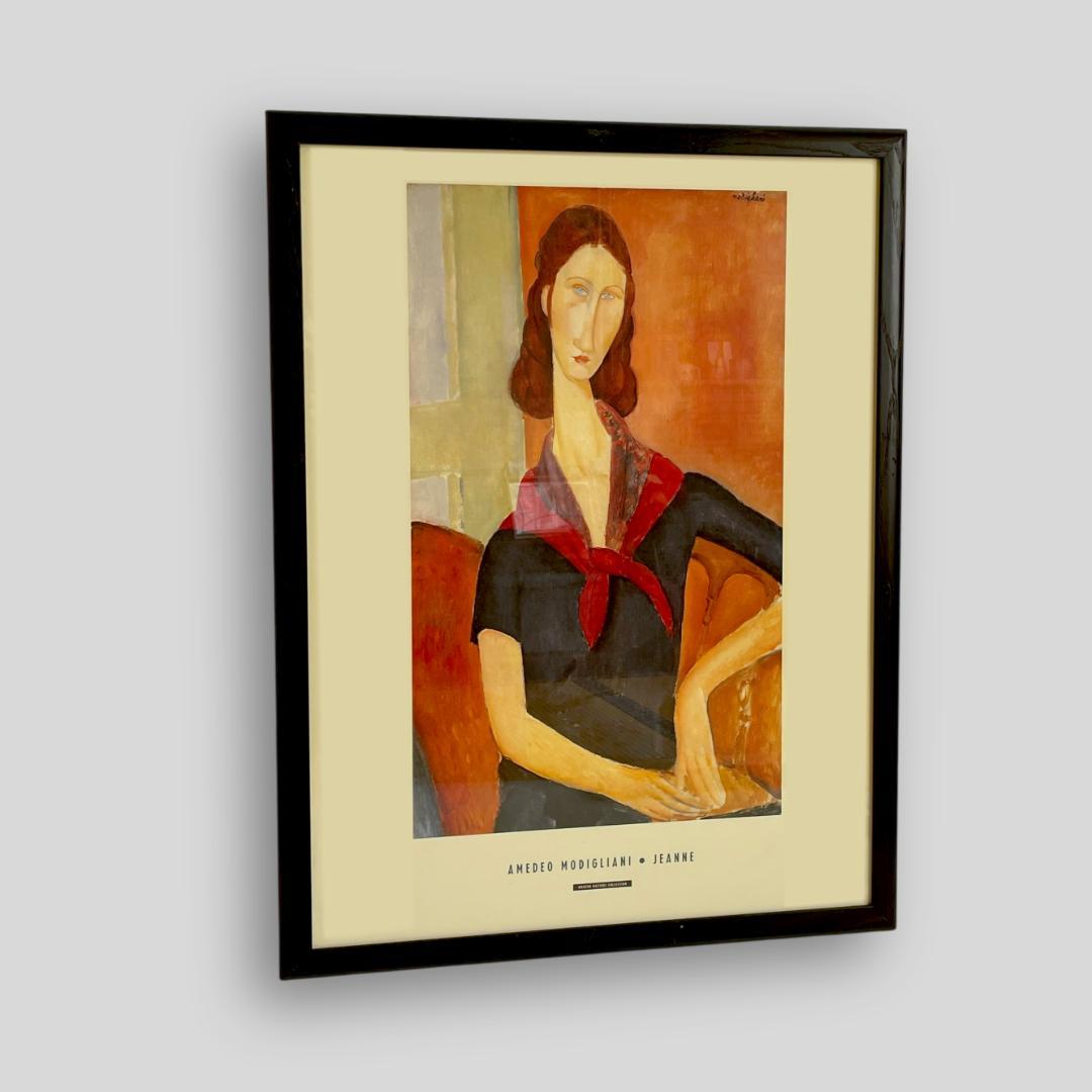 イギリス製 80~90s【モディリアーニ】大判 額装 ヴィンテージ ポスター