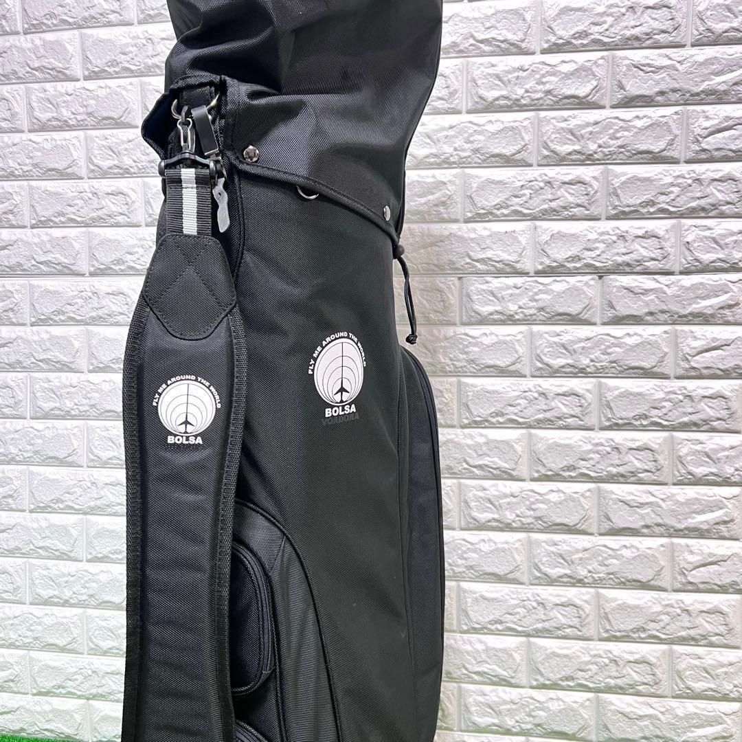 希少 美品　BOLSA Mizuno キャディーバッグ　黒　軽量